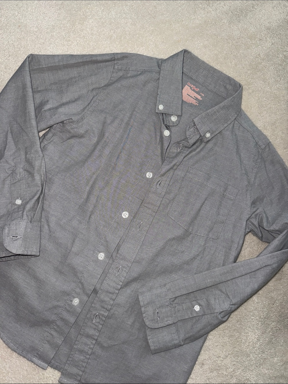 Boys long sleeve button down shirt